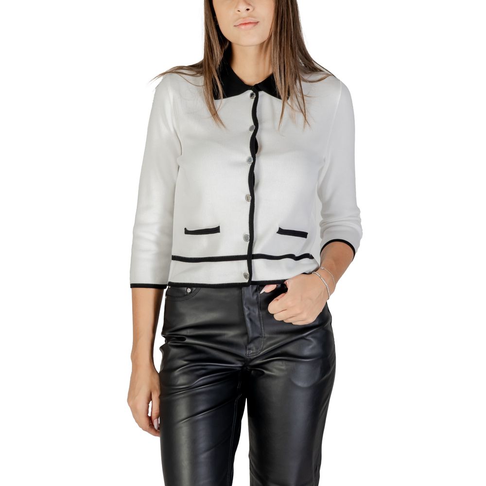 Morgan De Toi Black And White Viscose Sweatshirt - ClickThatClicks 