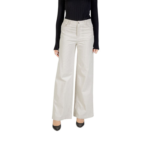 Liu Jo Beige Cotton Casual Pants - ClickThatClicks 
