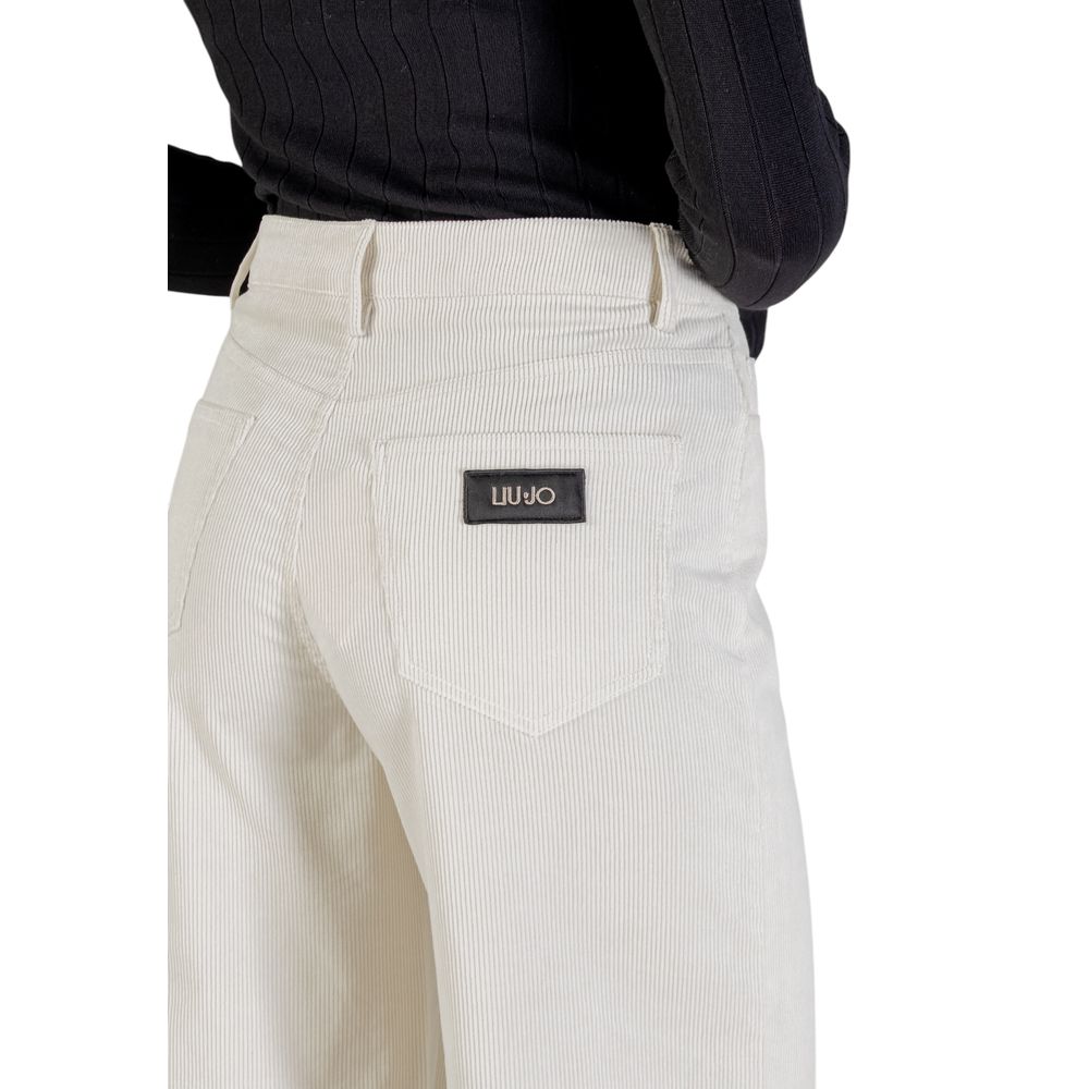 Liu Jo Beige Cotton Casual Pants - ClickThatClicks 