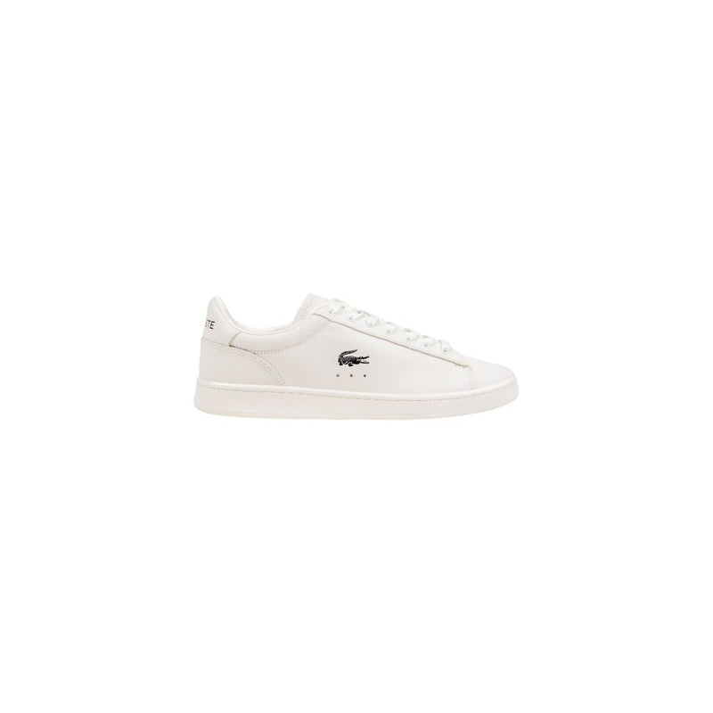 Lacoste White Leather Low Top Sneakers - ClickThatClicks 