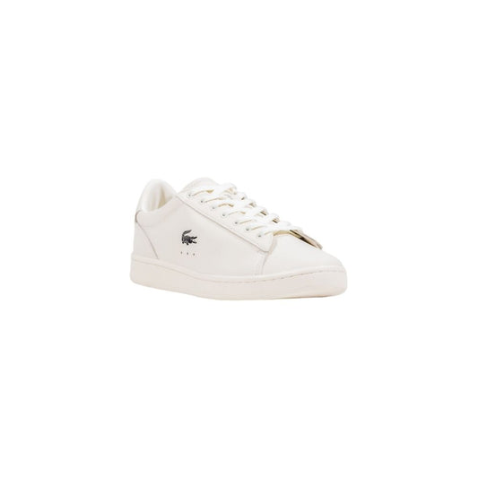 Lacoste White Leather Low Top Sneakers - ClickThatClicks 