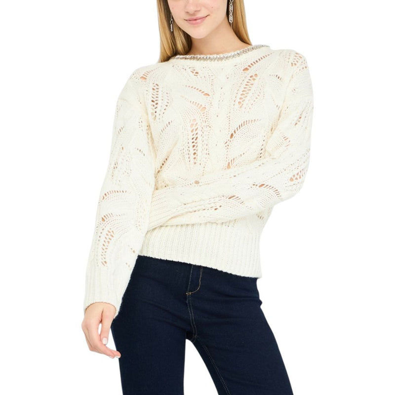Liu Jo White Marabou Sweatshirt - ClickThatClicks 