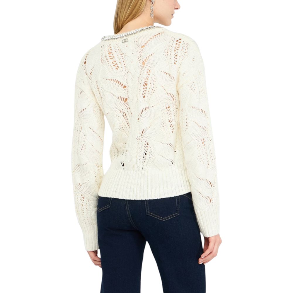 Liu Jo White Marabou Sweatshirt - ClickThatClicks 