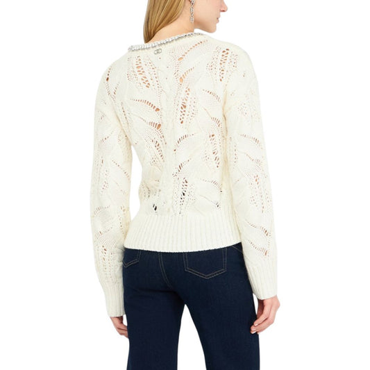 Liu Jo White Marabou Sweatshirt - ClickThatClicks 