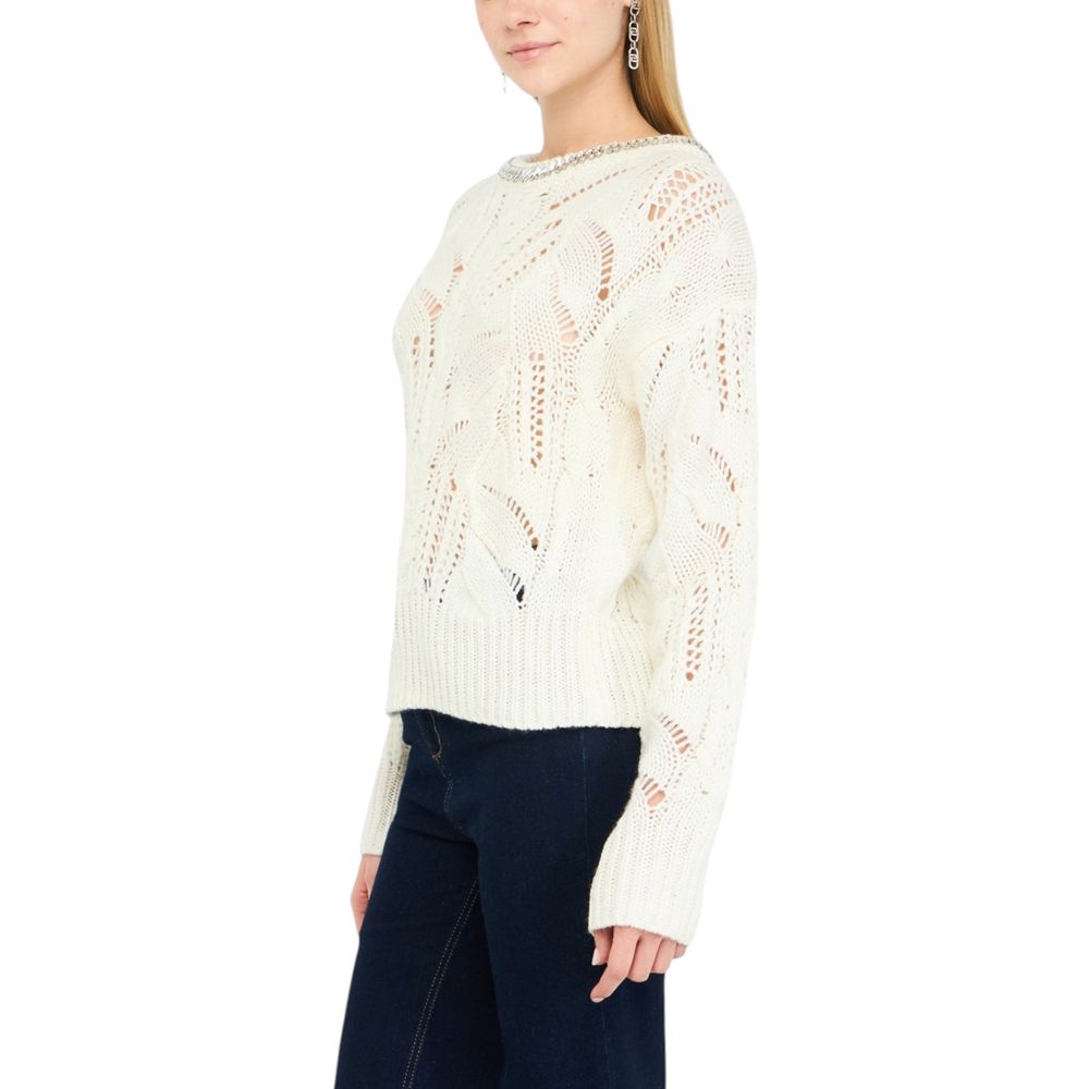 Liu Jo White Marabou Sweatshirt - ClickThatClicks 