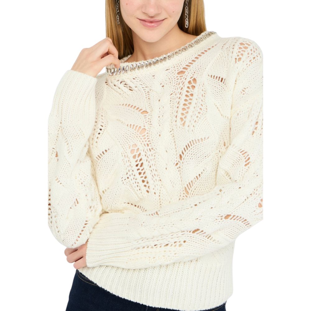 Liu Jo White Marabou Sweatshirt - ClickThatClicks 