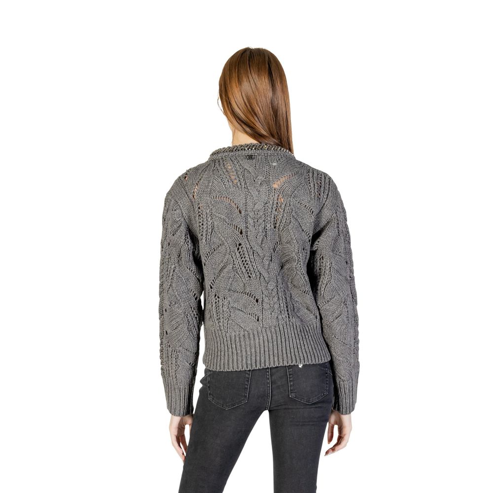 Liu Jo Gray Marabou Sweatshirt - ClickThatClicks 