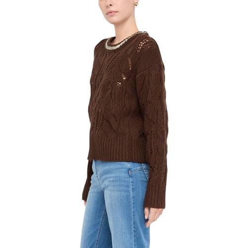 Liu Jo Brown Marabou Sweatshirt - ClickThatClicks 