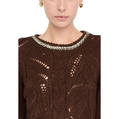 Liu Jo Brown Marabou Sweatshirt - ClickThatClicks 