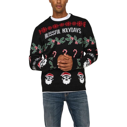 Only & Sons Black Marabou Sweatshirt - ClickThatClicks 