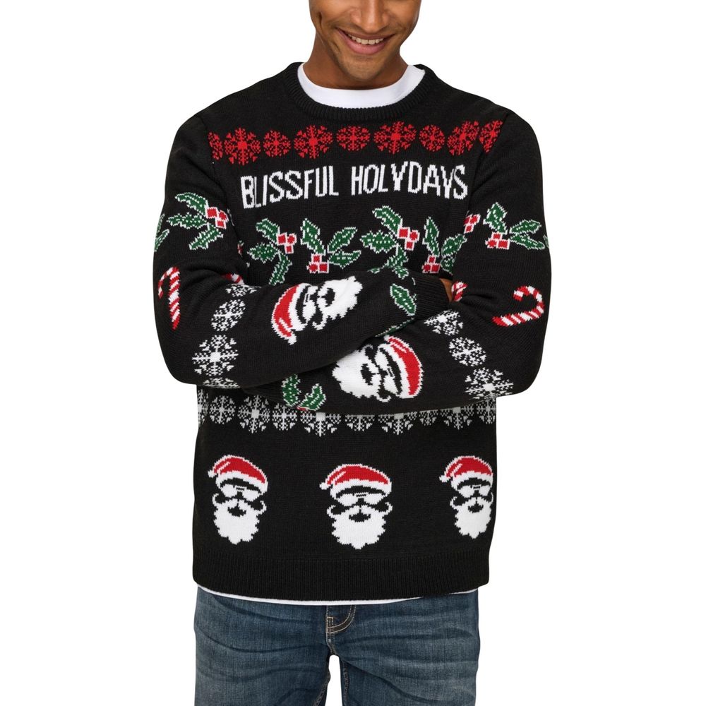 Only & Sons Black Marabou Sweatshirt - ClickThatClicks 