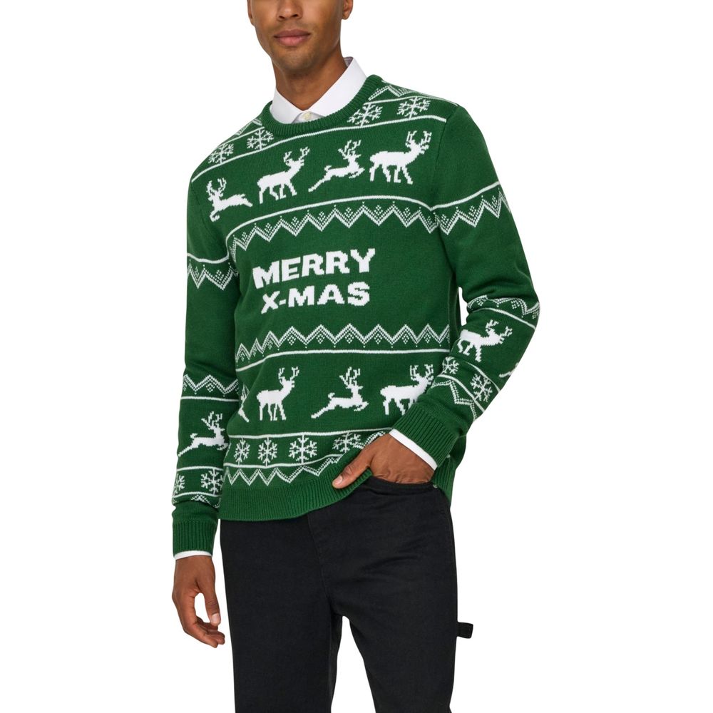 Only & Sons Bicolor Marabou Sweatshirt - ClickThatClicks 