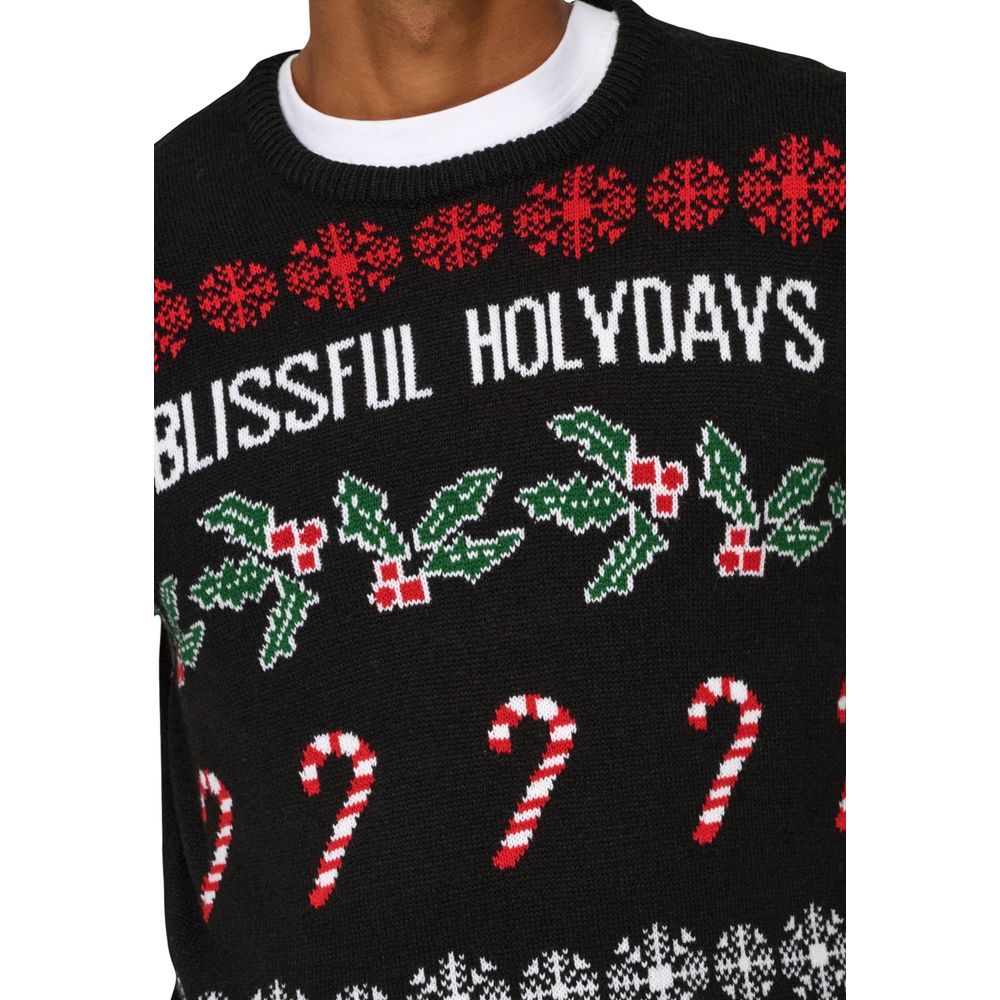 Only & Sons Black Marabou Sweatshirt - ClickThatClicks 
