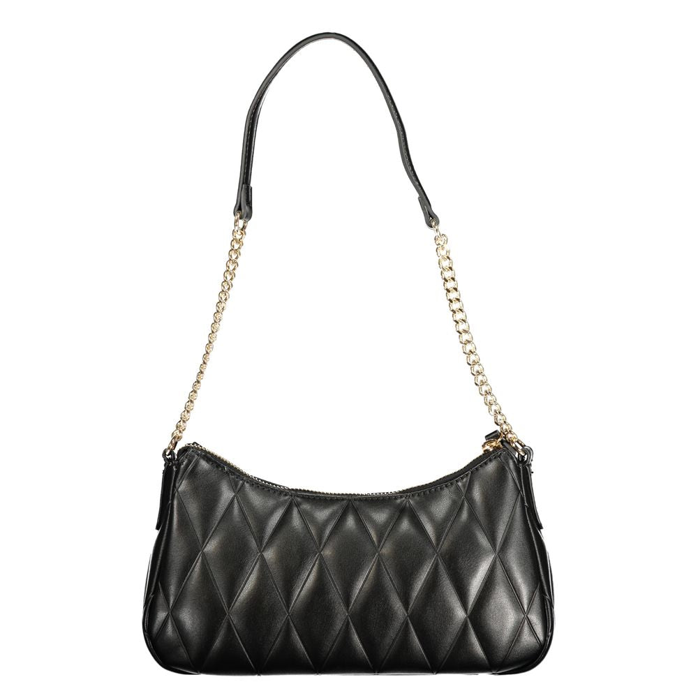 Twinset Black Polyurethane Women Shoulder Bag - ClickThatClicks 