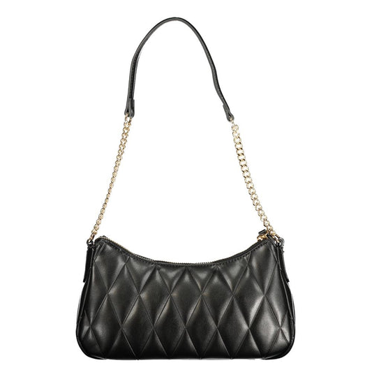 Twinset Black Polyurethane Women Shoulder Bag - ClickThatClicks 