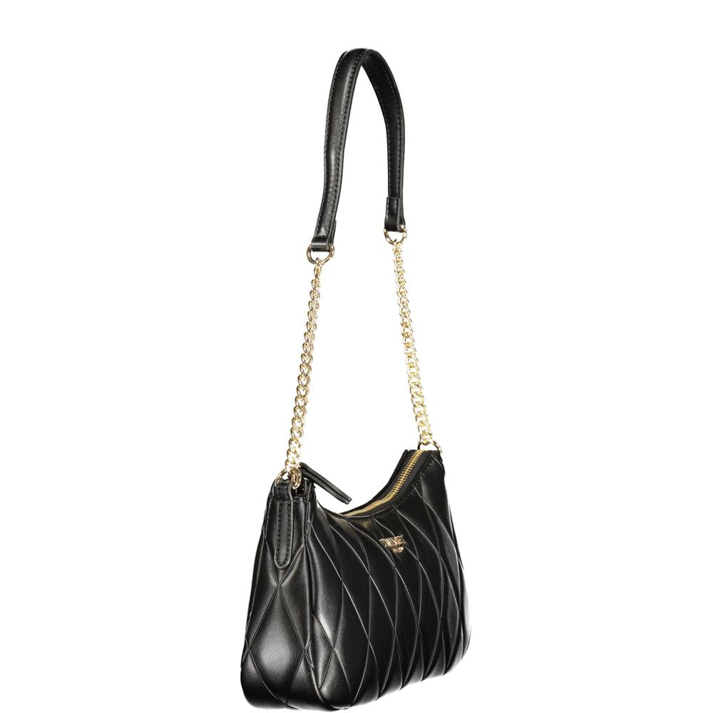 Twinset Black Polyurethane Women Shoulder Bag - ClickThatClicks 