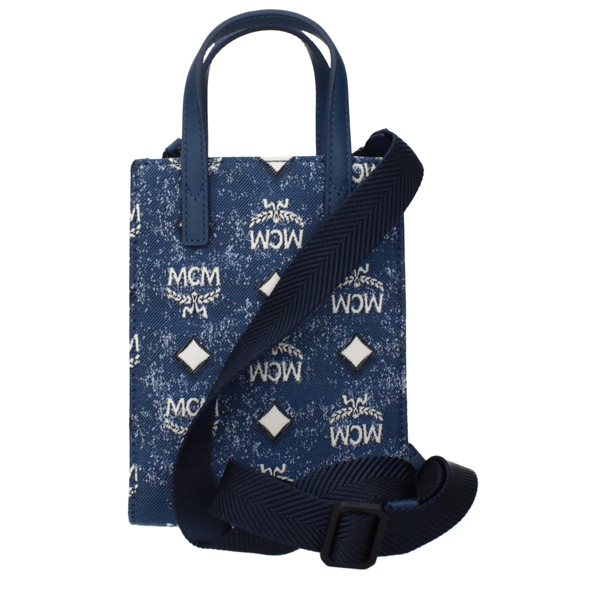 MCM Blue Fabric Handbag - ClickThatClicks 
