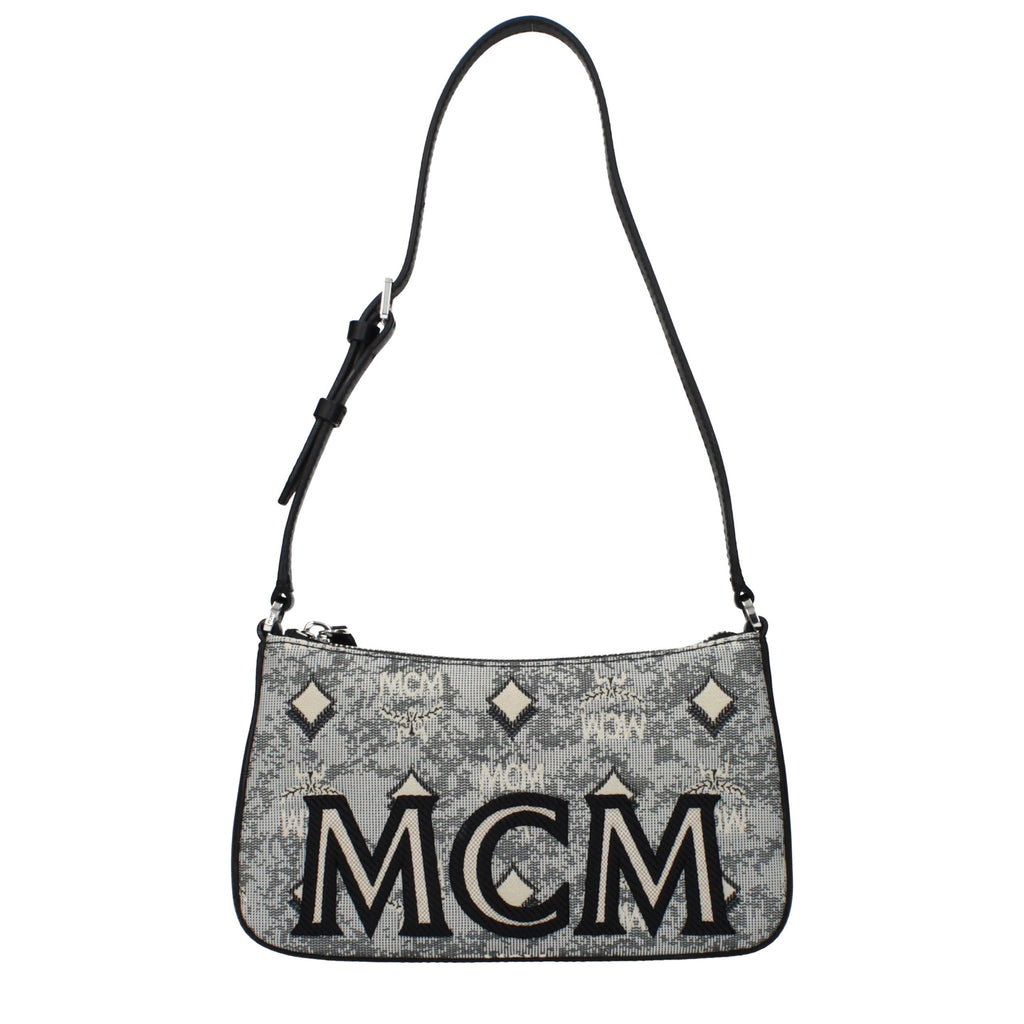 MCM Gray Fabric Crossbody Bag - ClickThatClicks 