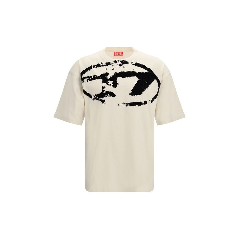 Diesel Beige Cotton T-Shirt