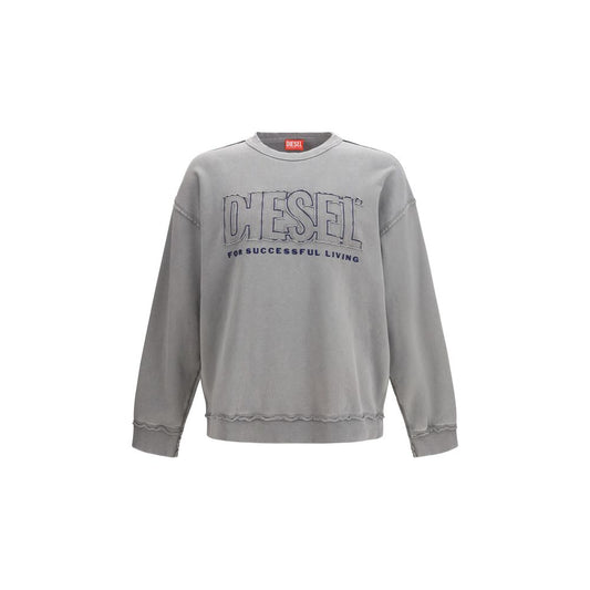 Diesel Gray Cotton Sweatshirt - ClickThatClicks 
