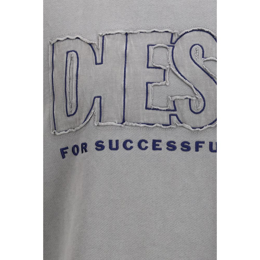 Diesel Gray Cotton Sweatshirt - ClickThatClicks 