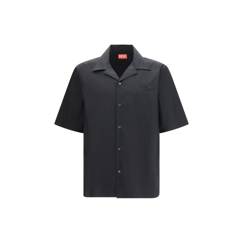 Diesel Black Cotton Shortsleeve Shirt - ClickThatClicks 