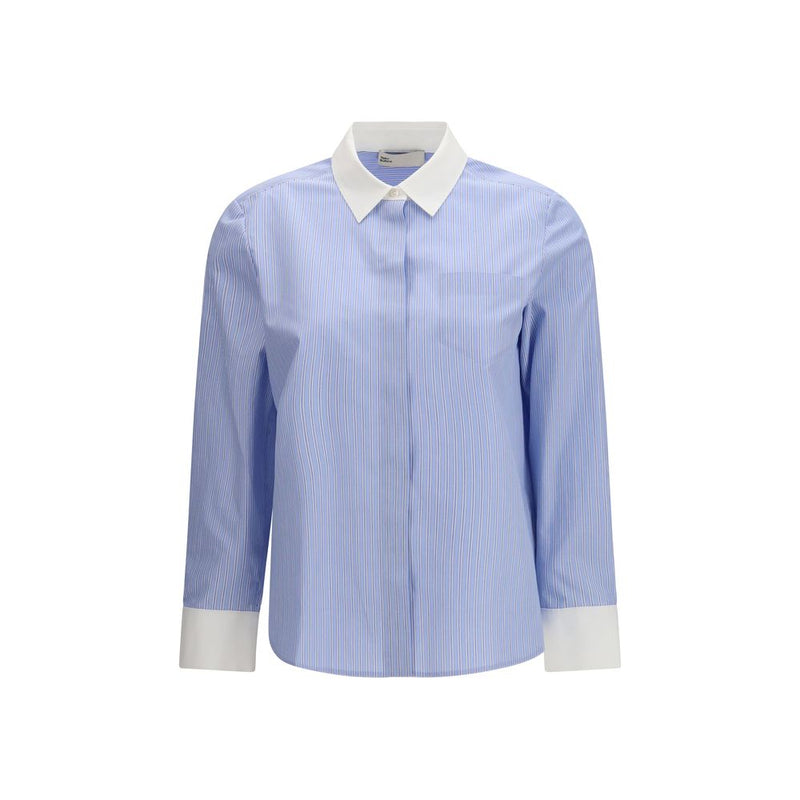 Tory Burch Blue Cotton Pattern Shirt - ClickThatClicks 