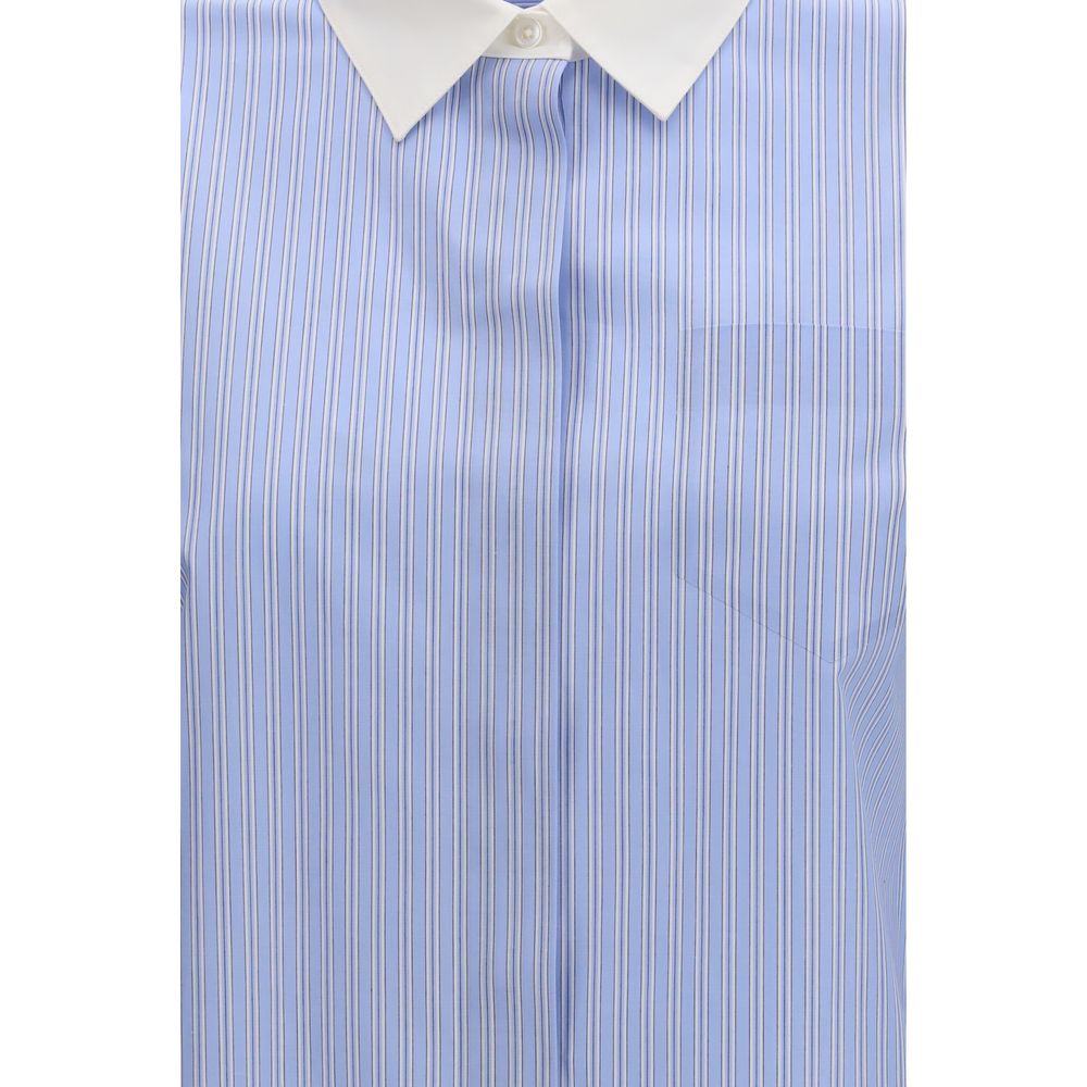 Tory Burch Blue Cotton Pattern Shirt - ClickThatClicks 