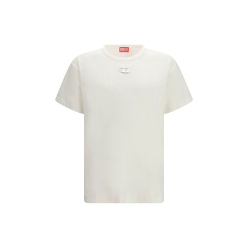 Diesel White Cotton T-Shirt - ClickThatClicks 