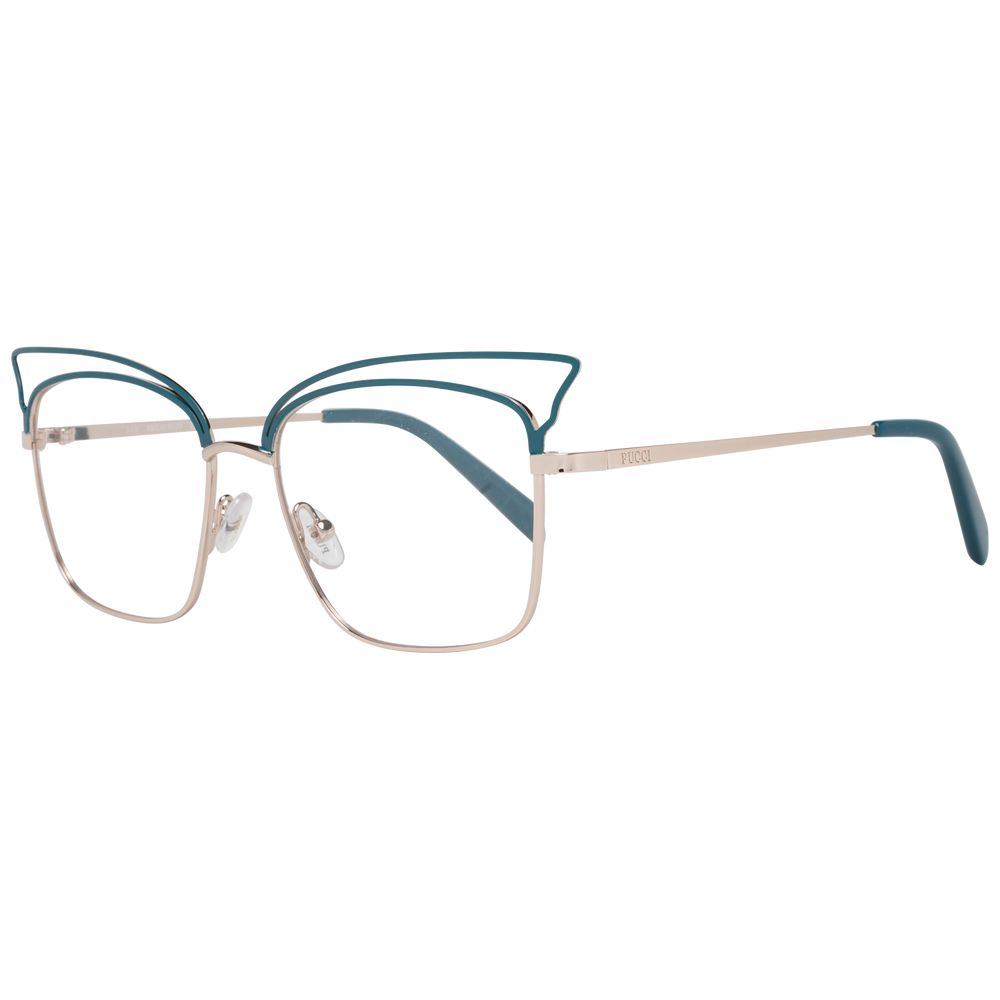 Emilio Pucci Turquoise Metal Glasses (Frames) - ClickThatClicks 