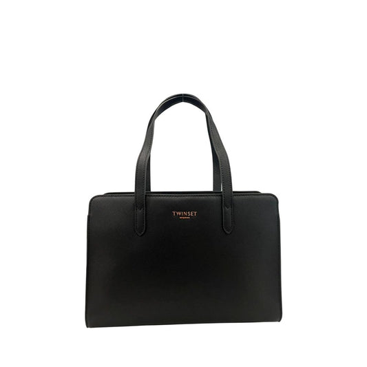 Twinset Black PU Women Shoulder Bag - ClickThatClicks 