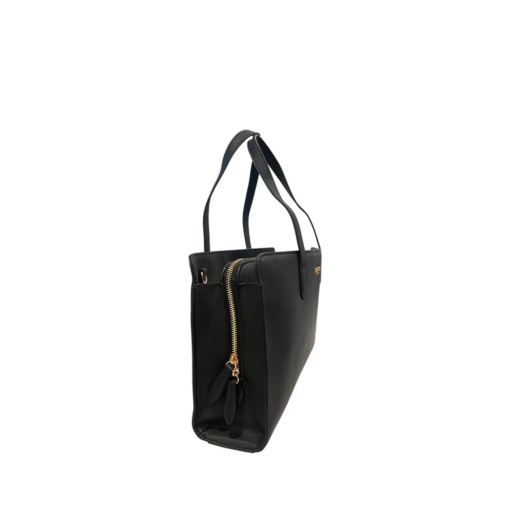 Twinset Black PU Women Shoulder Bag - ClickThatClicks 