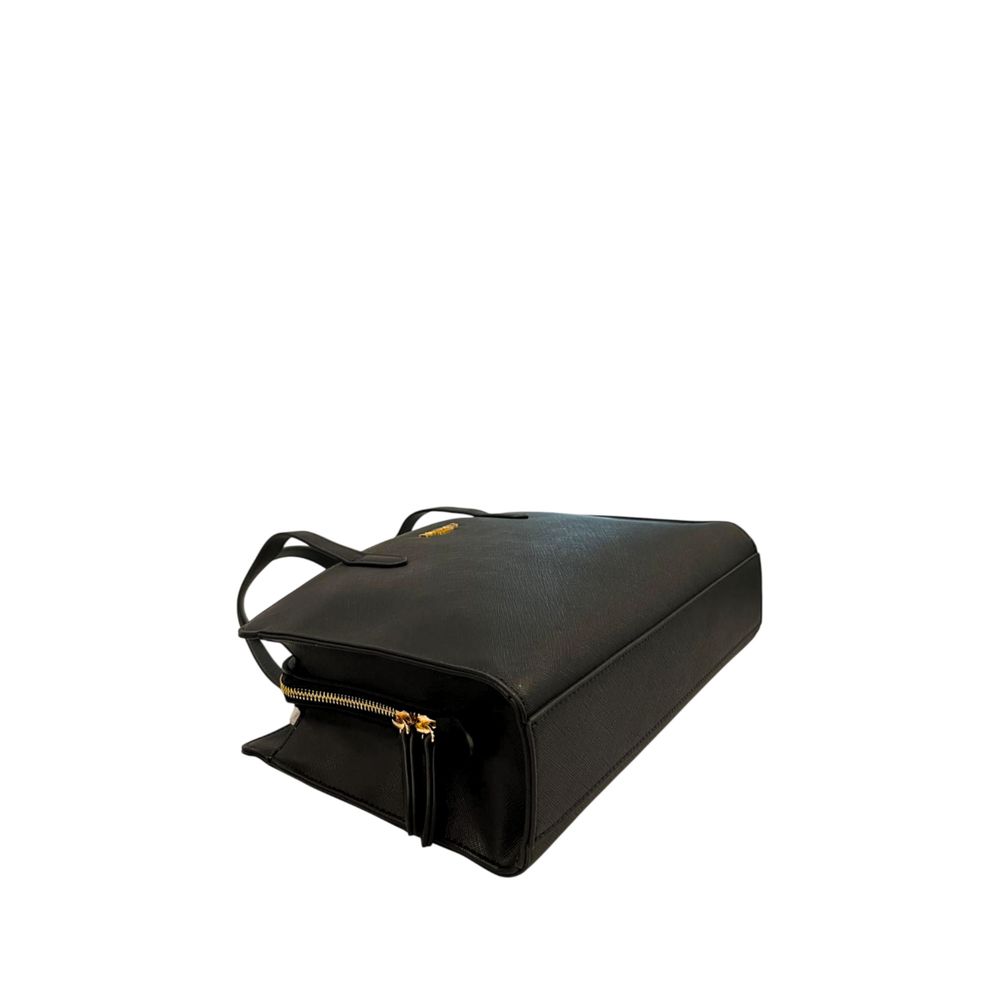 Twinset Black PU Women Shoulder Bag - ClickThatClicks 