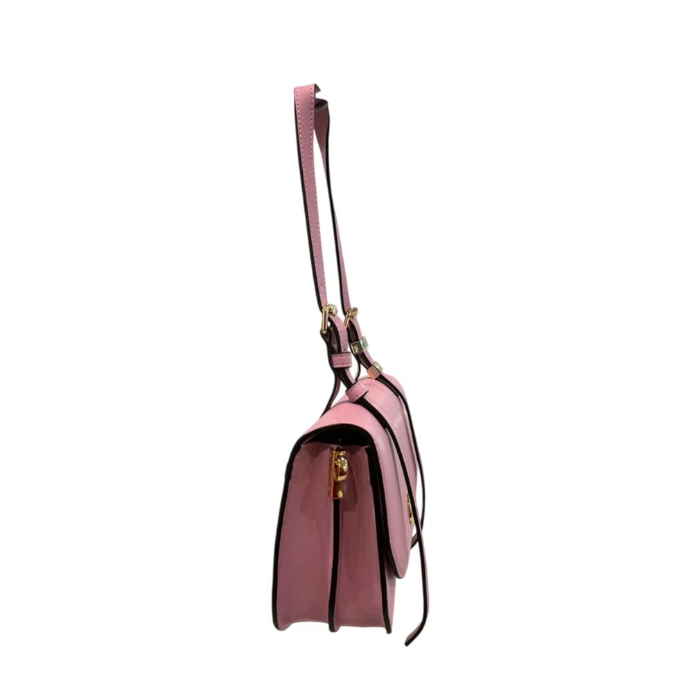 Twinset Pink PU Women Shoulder Bag - ClickThatClicks 