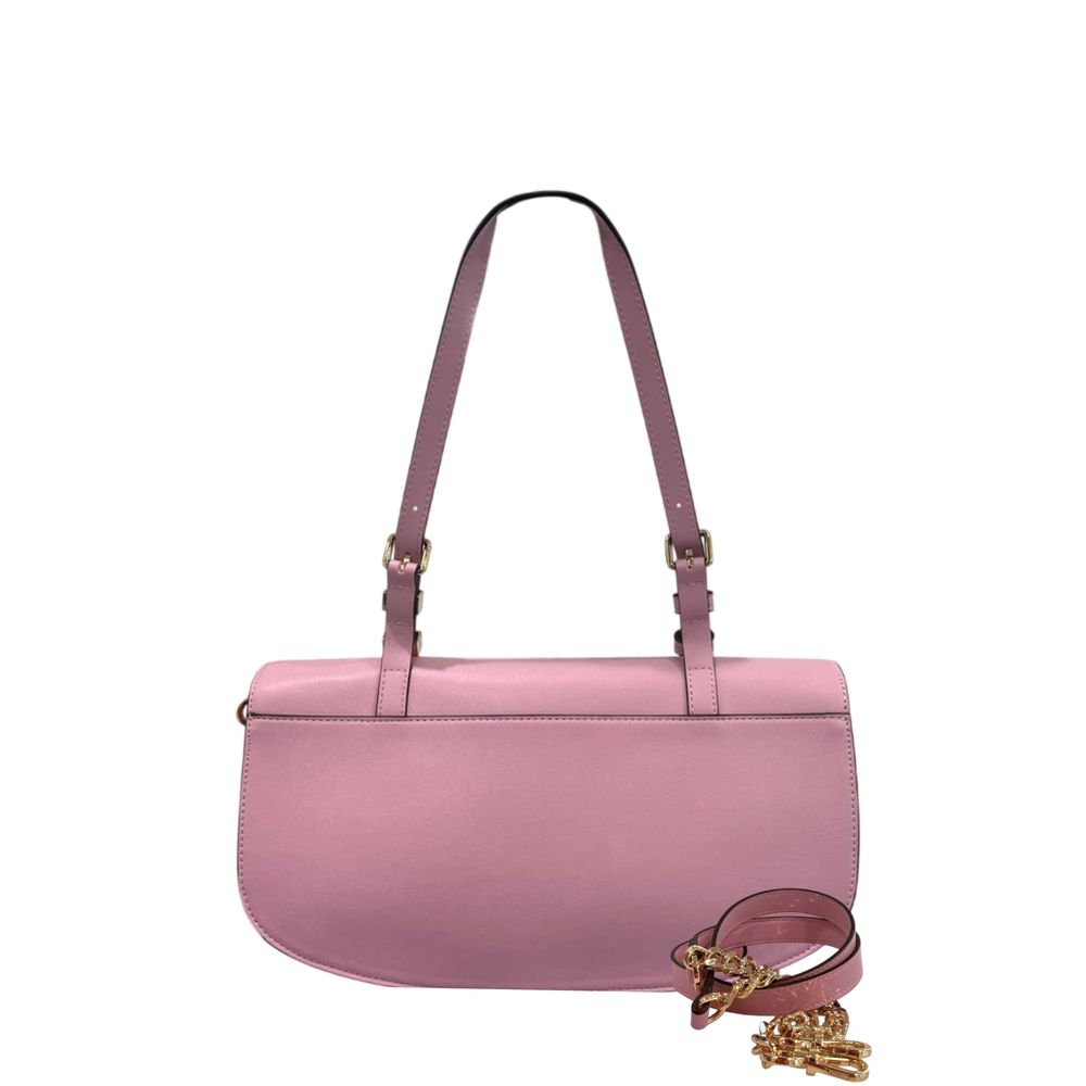 Twinset Pink PU Women Shoulder Bag - ClickThatClicks 