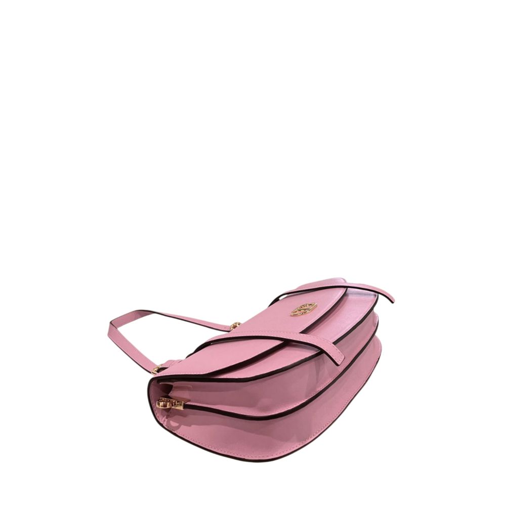 Twinset Pink PU Women Shoulder Bag - ClickThatClicks 