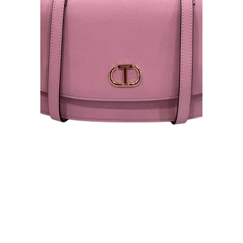 Twinset Pink PU Women Shoulder Bag - ClickThatClicks 