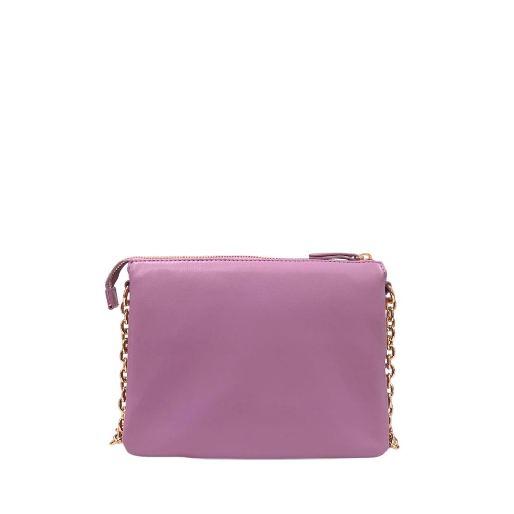 Twinset Purple Faux Leather Women Crossbody Bag - ClickThatClicks 