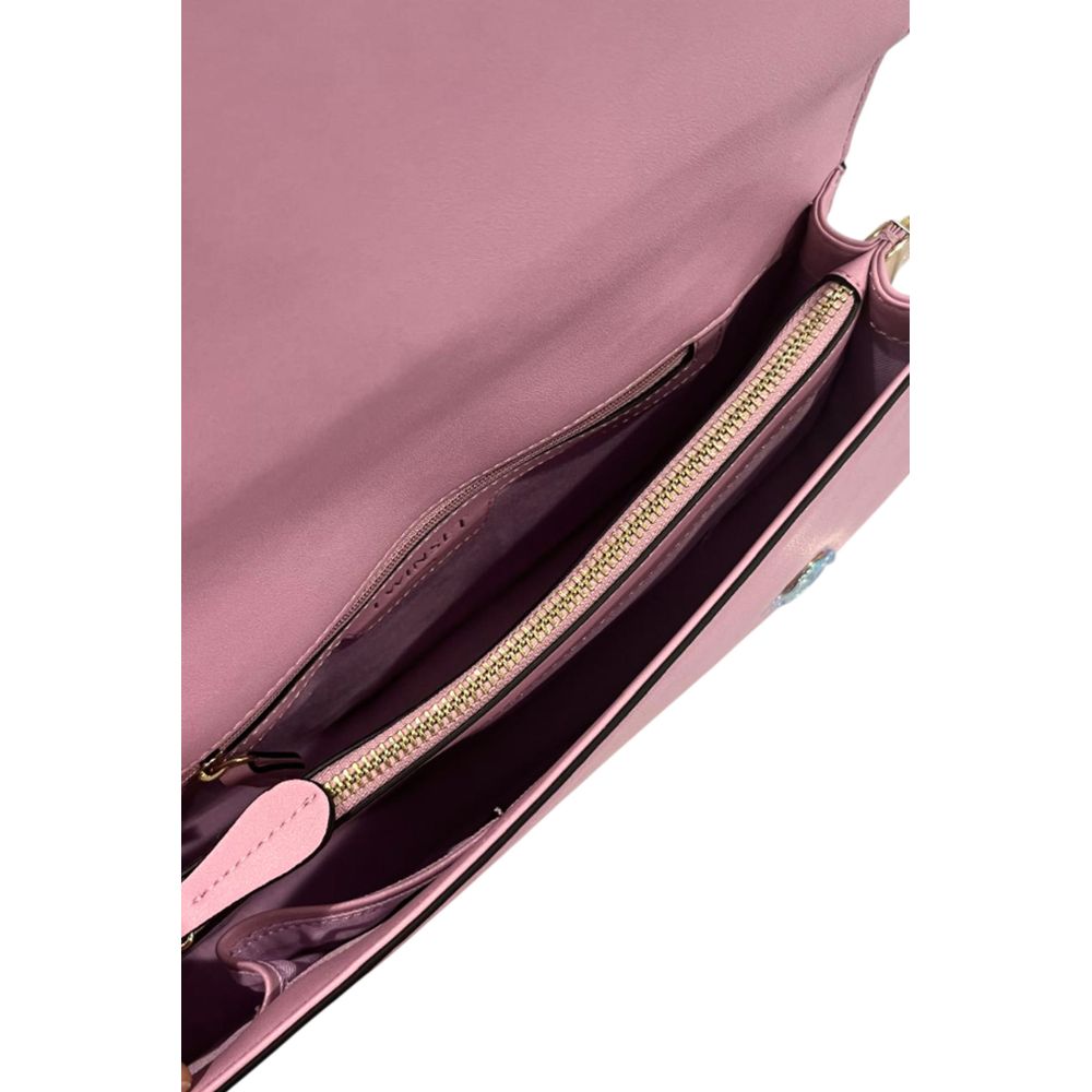Twinset Pink PU Women Shoulder Bag - ClickThatClicks 