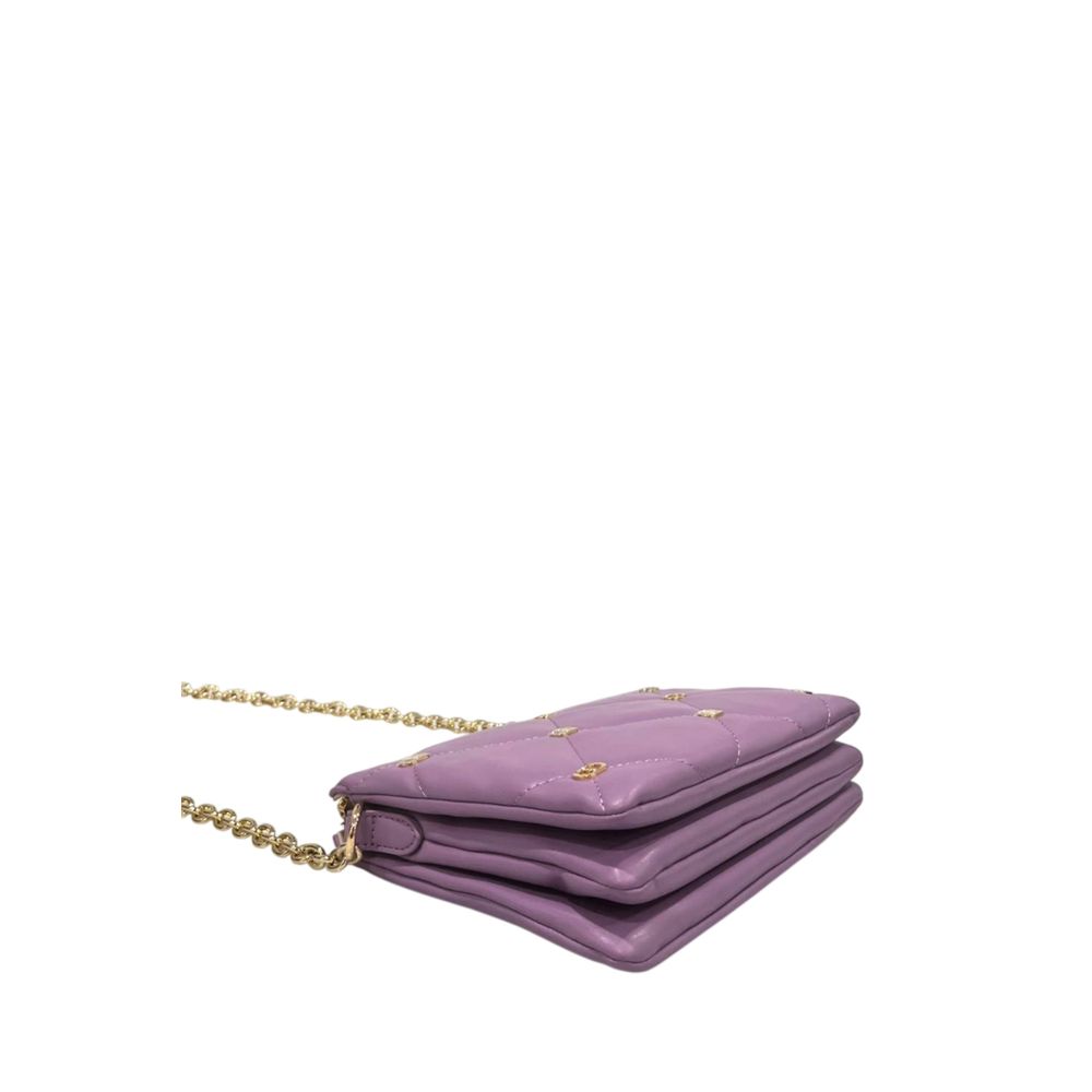 Twinset Purple Faux Leather Women Crossbody Bag - ClickThatClicks 
