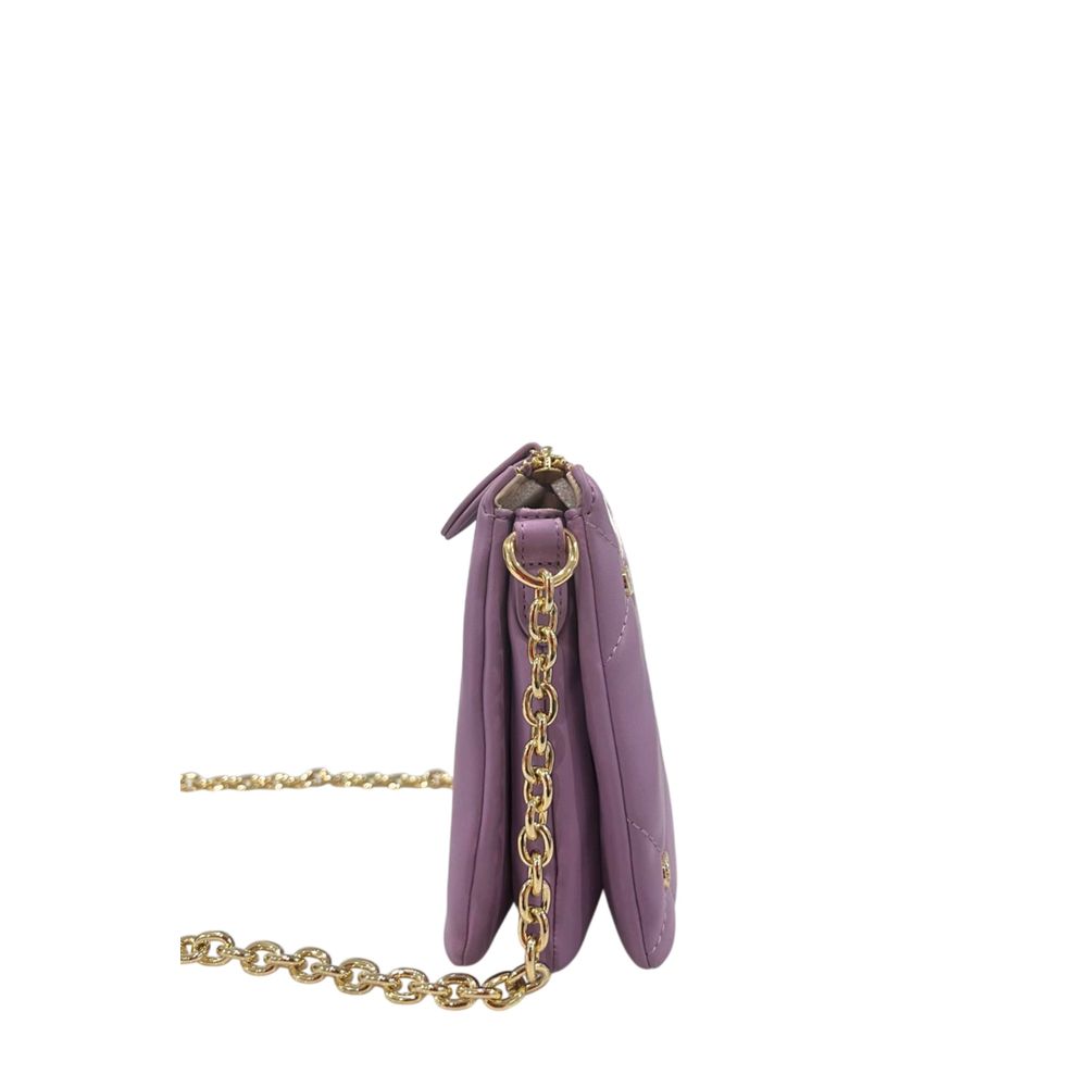 Twinset Purple Faux Leather Women Crossbody Bag - ClickThatClicks 