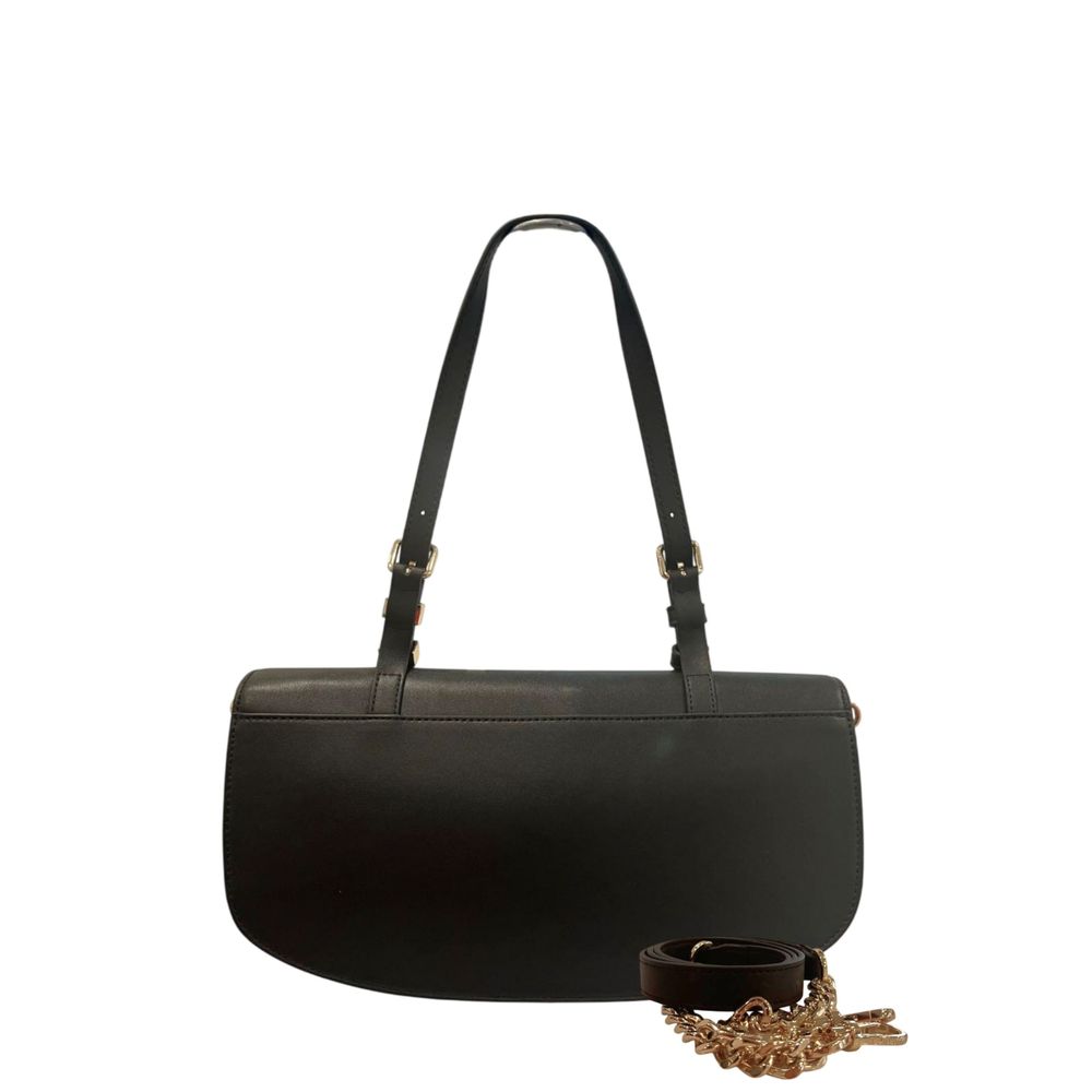 Twinset Black PU Women Shoulder Bag - ClickThatClicks 