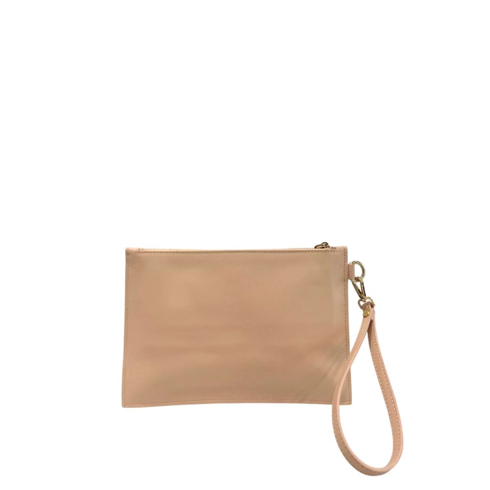 Twinset Pink Polyurethane Women Clutch - ClickThatClicks 