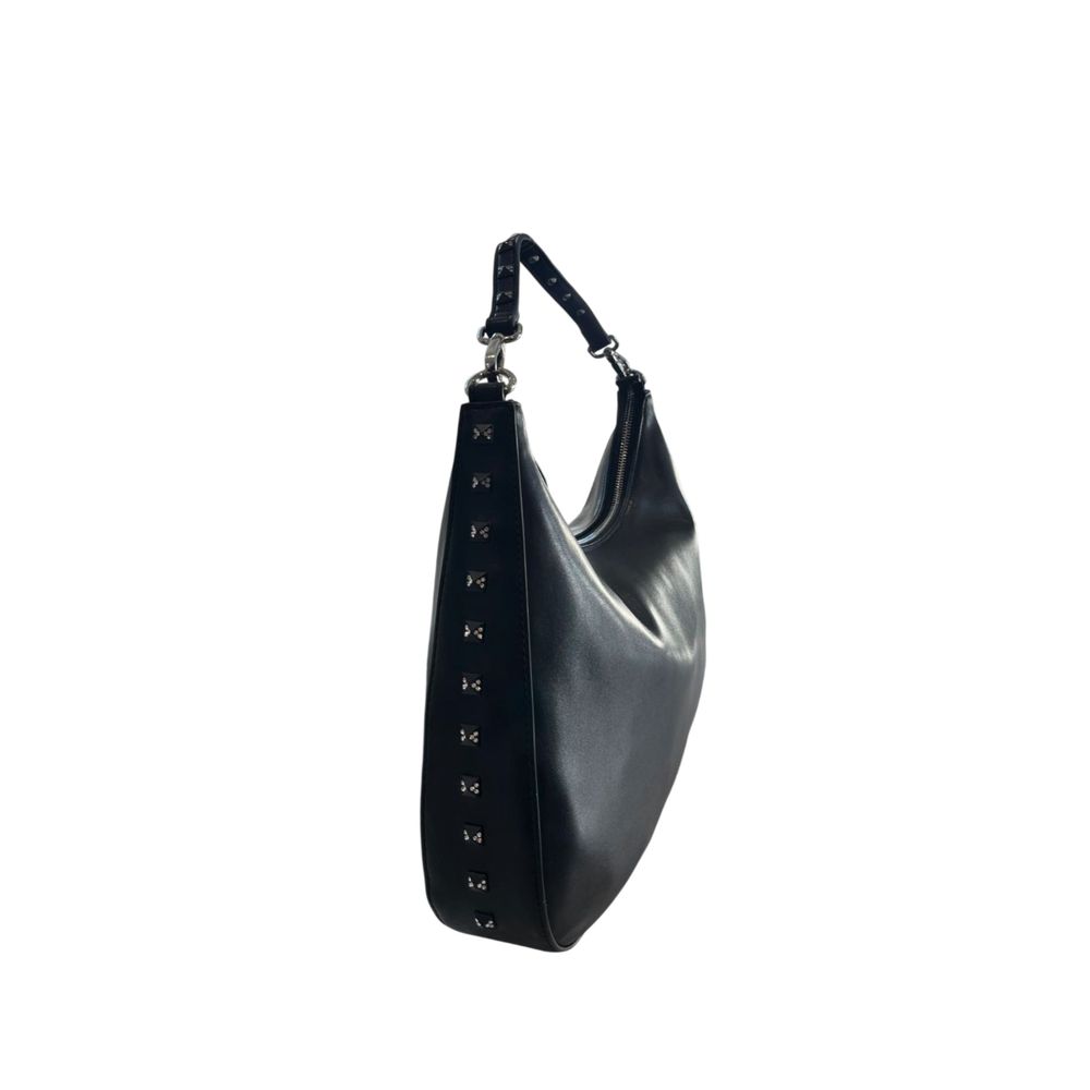 Twinset Black PU Women Shoulder Bag - ClickThatClicks 