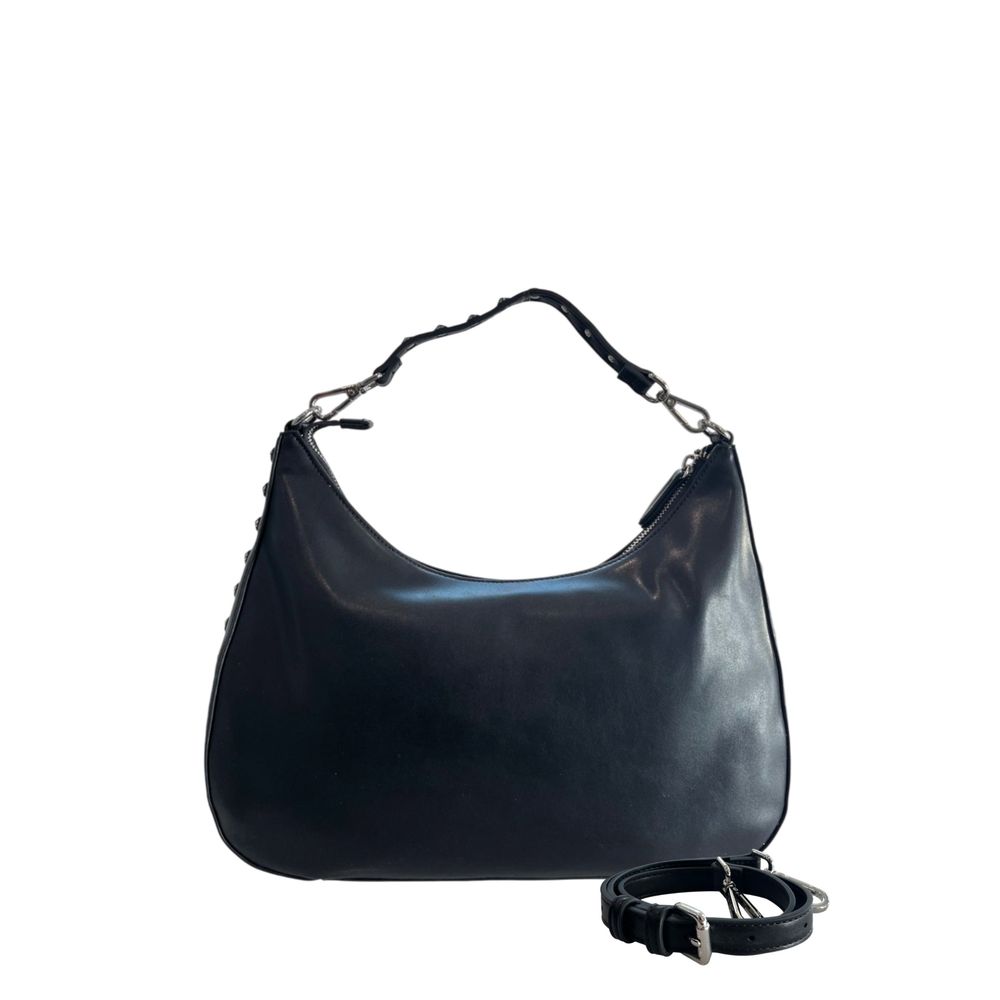 Twinset Black PU Women Shoulder Bag - ClickThatClicks 