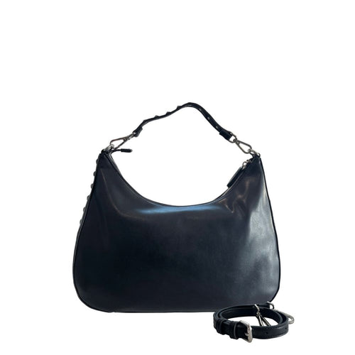 Twinset Black PU Women Shoulder Bag - ClickThatClicks 