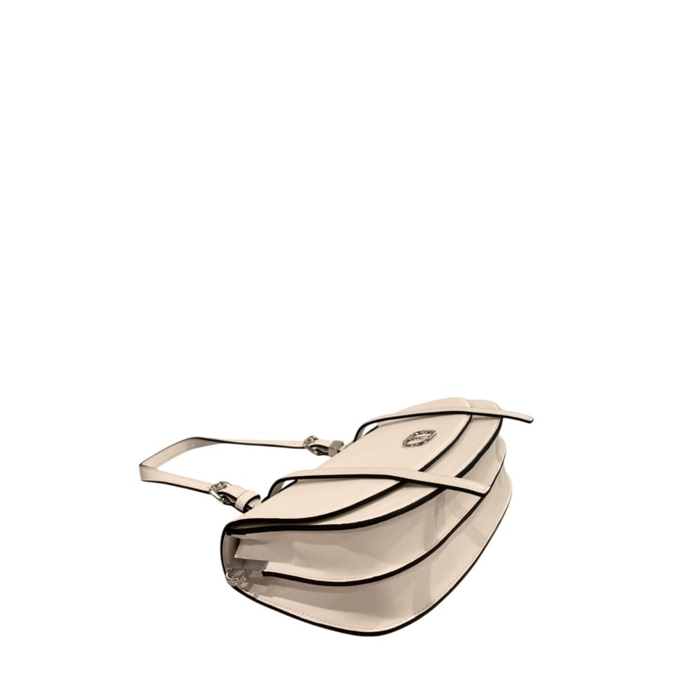 Twinset White PU Women Shoulder Bag - ClickThatClicks 