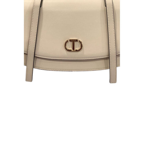 Twinset White PU Women Shoulder Bag - ClickThatClicks 