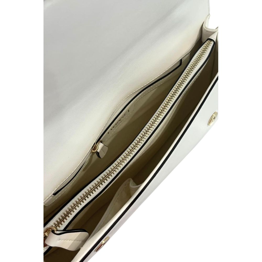 Twinset White PU Women Shoulder Bag - ClickThatClicks 