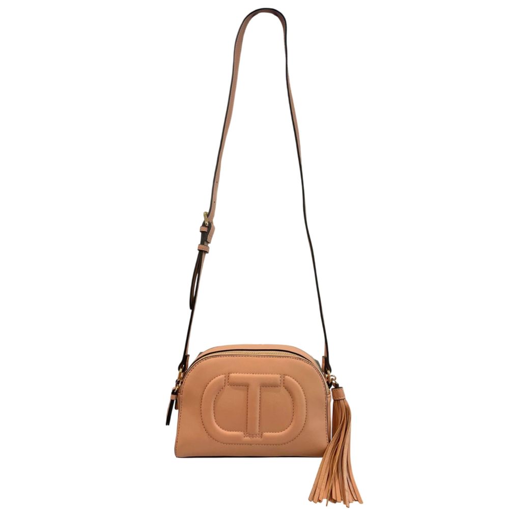 Twinset Pink Faux Leather Women Crossbody - ClickThatClicks 